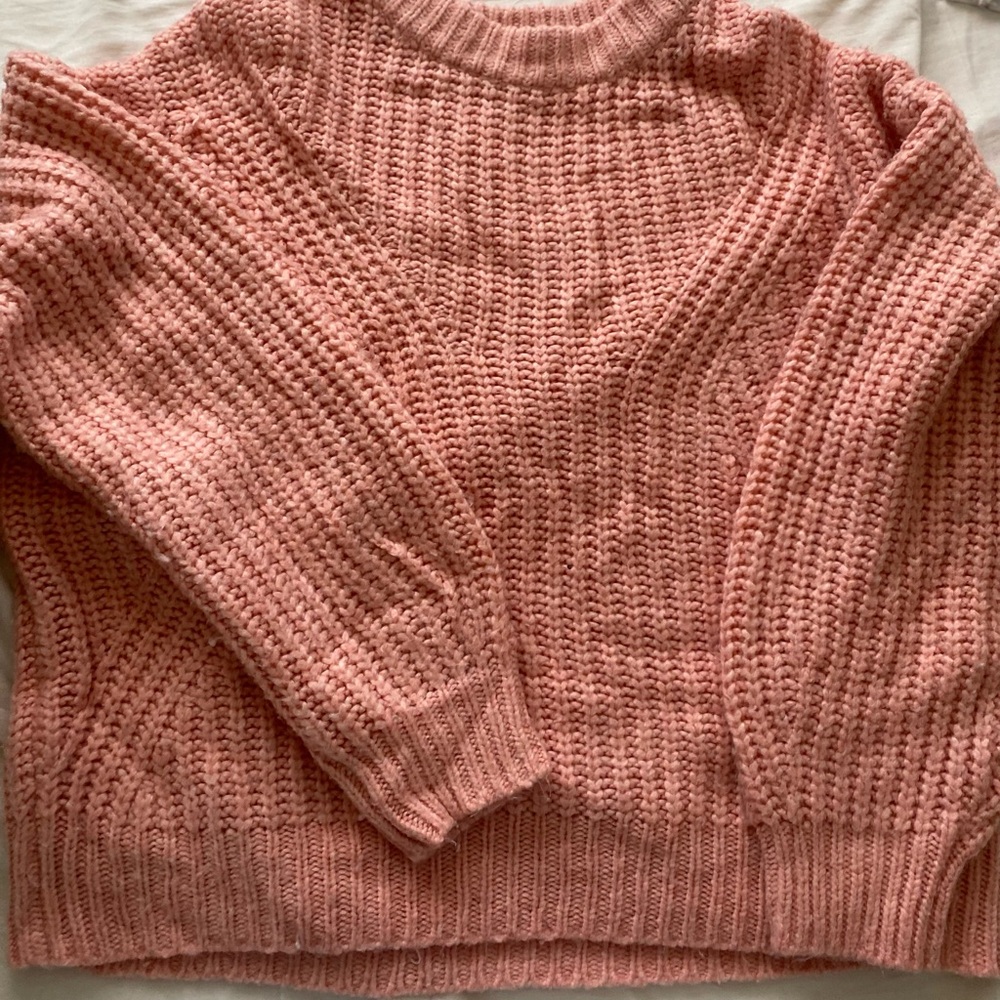 Pink over size sweater
